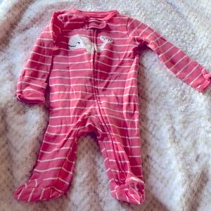 Carter’s footie sleeper with zippers